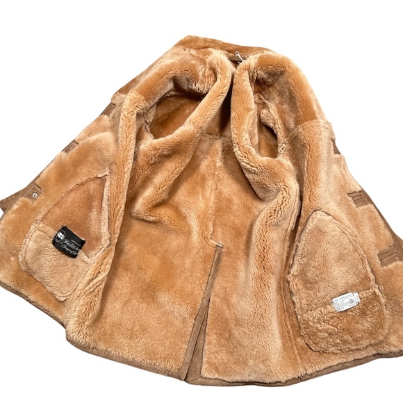 Sawyer of Napa x Saks Fifth Avenue Sherpa Wool Fleece Marlboro Coat Mens 40 - Picture 5 of 13